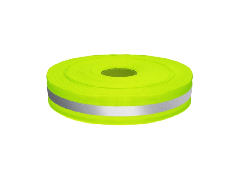 Taśma z odblaskiem 30 mm/10 mm (1003) neon limonka