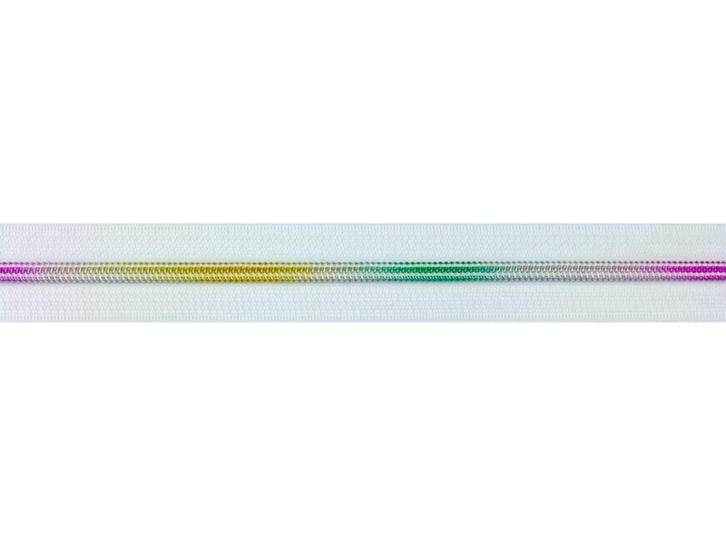 Zip tape 5 (501) white rainbow
