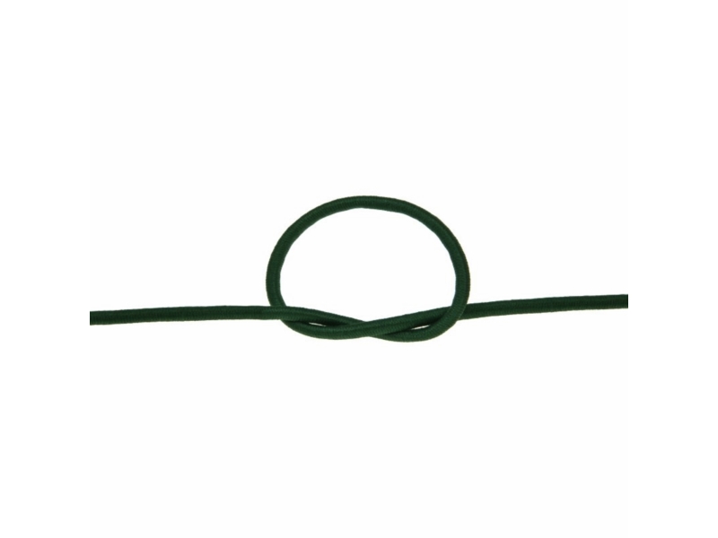 Elastic cord 3 mm dark green 153 polyester 50 mb Elastic cord 3 mm dark green 153 polyester 50 mb