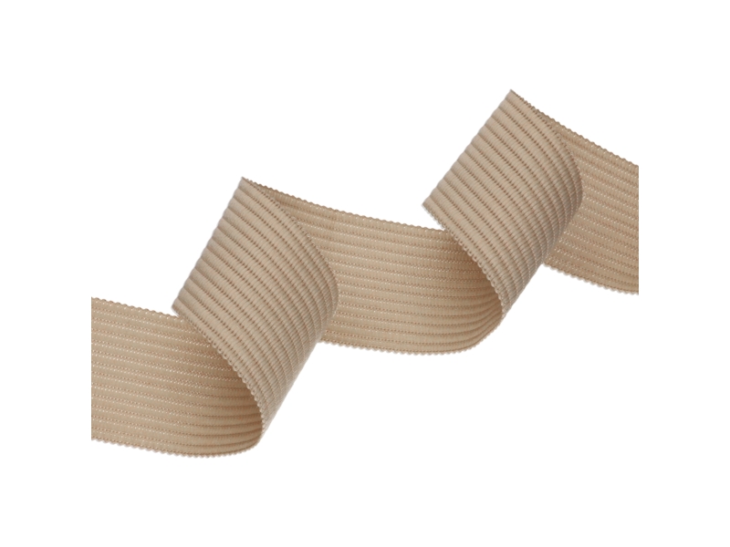 TRAGBAND  GESTRICKT 25 MM HELLBEIGE 101 PES 100 LM