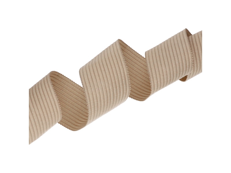 TRAGBAND  GESTRICKT 25 MM HELLBEIGE 101 PES 100 LM
