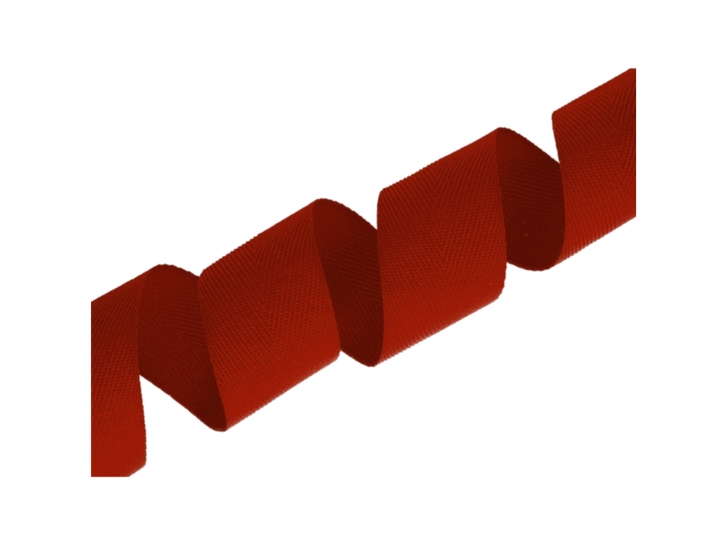 Herringbone twill tape 30 mm/0,8 mm brick-red (850)