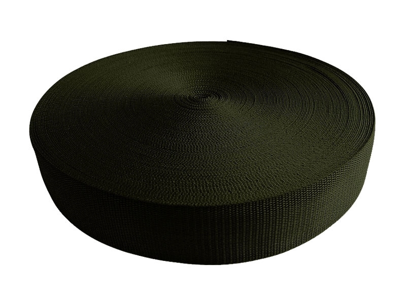Webbing pp 30 mm / 1,1 mm olive 305 50 mb EKO