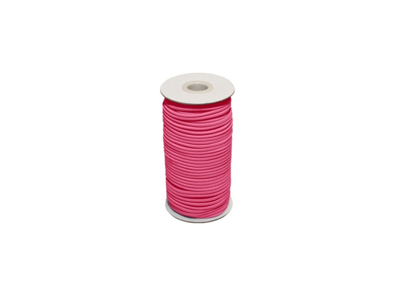 Elastic cord 3 mm pink 312 polyester 50 mb Elastic cord 3 mm pink 312 polyester 50 mb