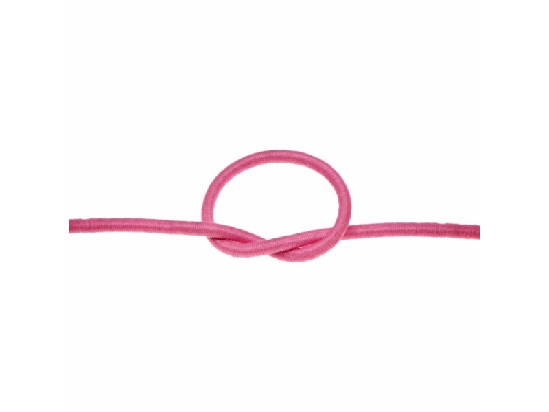 Elastic cord 3 mm pink 312 polyester 50 mb Elastic cord 3 mm pink 312 polyester 50 mb