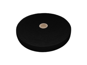 Flat knitted elastic band 50 mm (580) black polyester