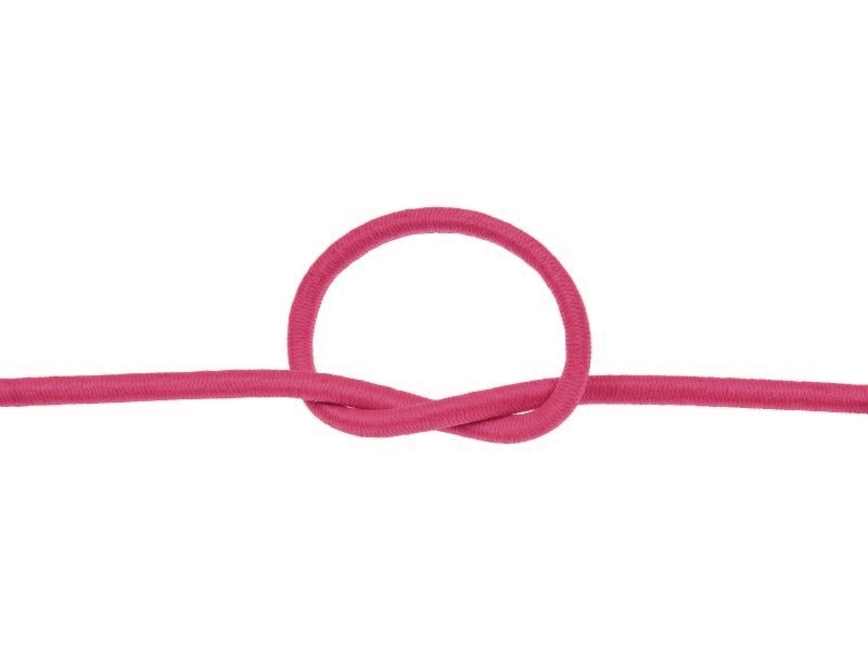 Gummikordel 3 mm Rosa 314 polyester 50 lm