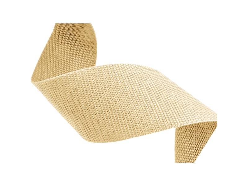 Webbing pp 25 mm / 1,3 mm beige 122 50 mb Webbing pp 25 mm / 1,3 mm beige 122 50 mb