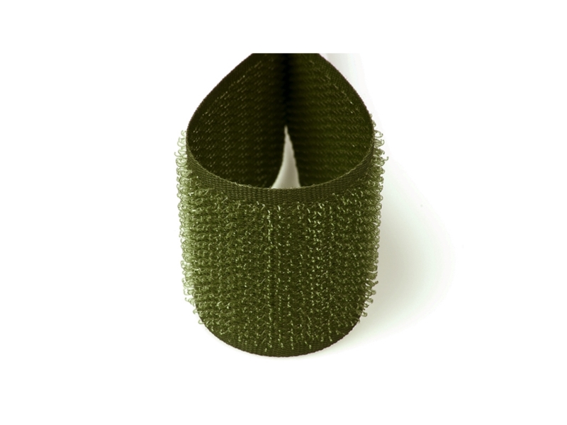 Hook and loop tape olive 170 polyester/nylon hook 25 mb Hook and loop tape olive 170 polyester/nylon hook 25 mb