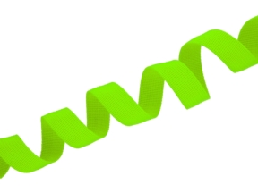 20 mm grosgrain ribbon (1003) neon lime green