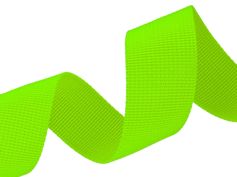 Ripsový nosný popruh 40 mm (1003) neon limetková