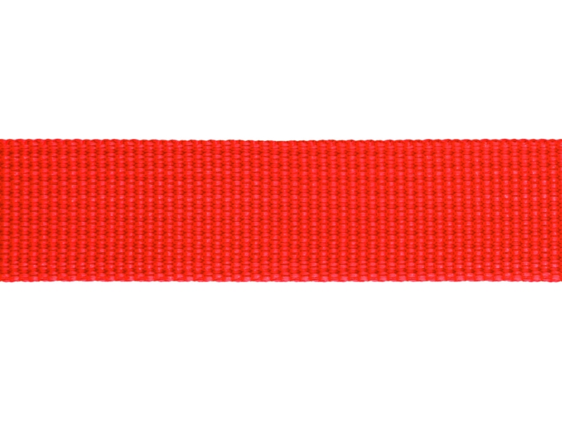 Taśma nośna rypsowa 20 mm jasnoczerwona