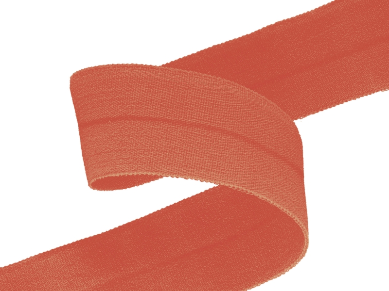 Fold-over elastic 20 mm /0,65 mm intense salmon (136)