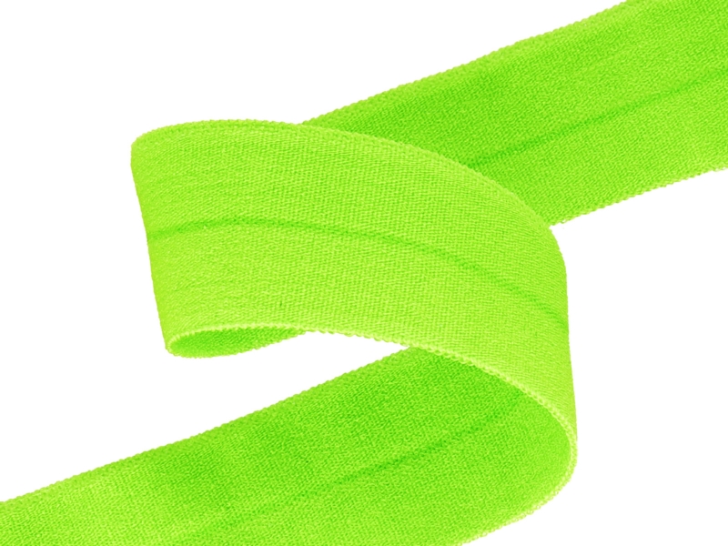 Fold-over elastic 20 mm /0,65 mm lime neon (1001)