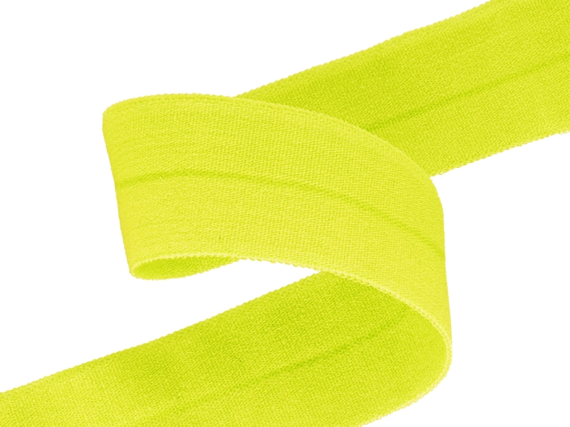 Fold-over elastic 20 mm /0,65 mm lemon yellow (516)