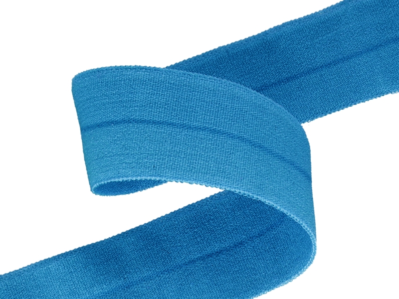 Fold-over elastic 20 mm /0,65 mm azure (823)