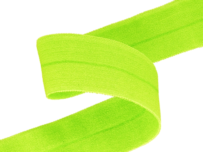 Fold-over elastic 20 mm /0,65 mm yellow neon (100)