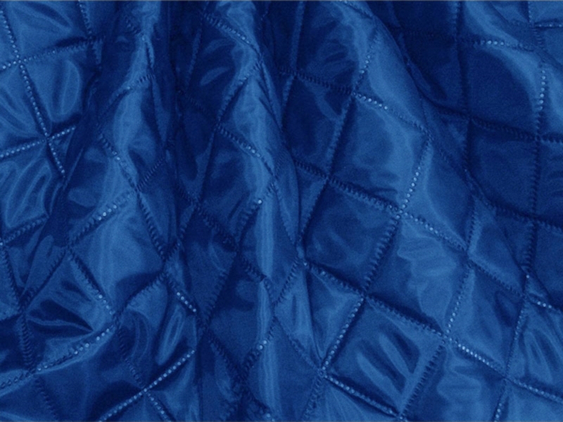 QUILTED POLYESTER  LINING FABRIC  180T (580) BLUE 150 CM&nbspMB