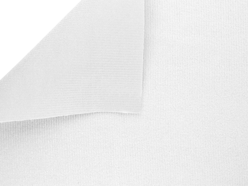 STRICKWARE TYP KLETTE WEISS 501 150 CM POLYESTER