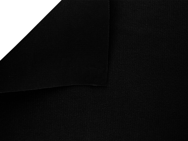 STRICKWARE TYP KLETTE SCHWARZ 580 150 CM   POLYESTER