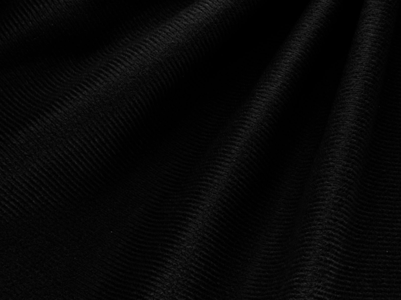 STRICKWARE TYP KLETTE SCHWARZ 580 150 CM   POLYESTER