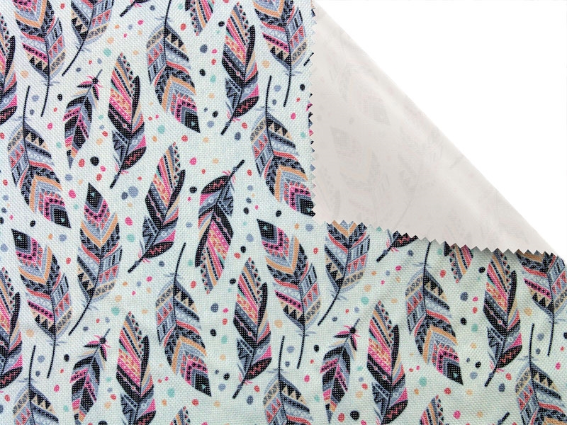 Polyester fabric premium 600d*300d waterproof pvc-f covered feathers 3 150 cm