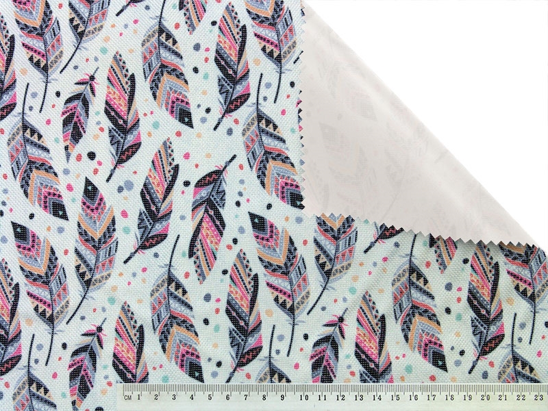 Polyester fabric premium 600d*300d waterproof pvc-f covered feathers 3 150 cm