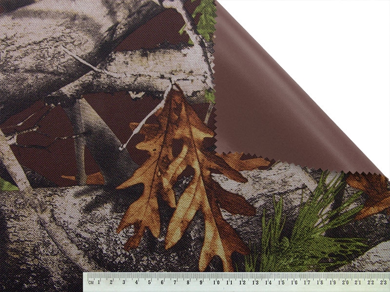 Polyester fabric premium 600d*300d waterproof pvc-f covered forest 9 150 cm