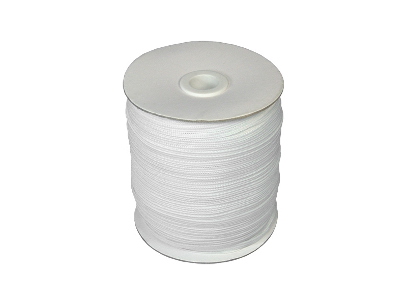 Elastischer band flach gestrickt 4 mm (501) weiß polyester 200 lm