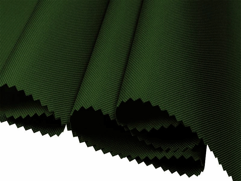 Polyester fabric Oxford 600d pu*2 waterproof (153) dark green 160 cm