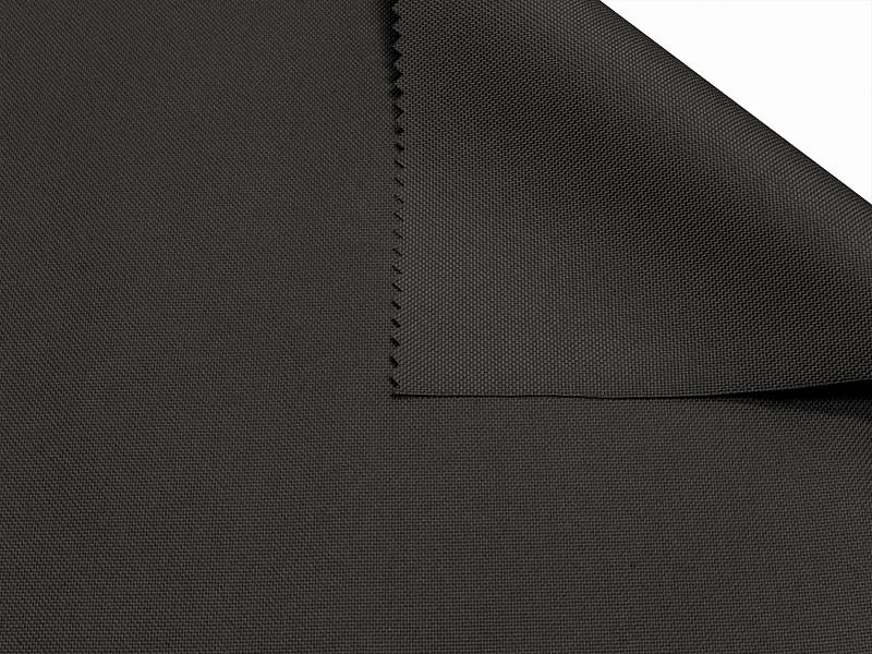 Polyester fabric Oxford 600d pu*2 waterproof (301) graphite 160 cm
