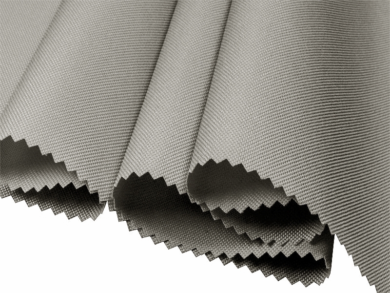 Polyester fabric Oxford 600d pu*2 waterproof (336) light grey 160 cm