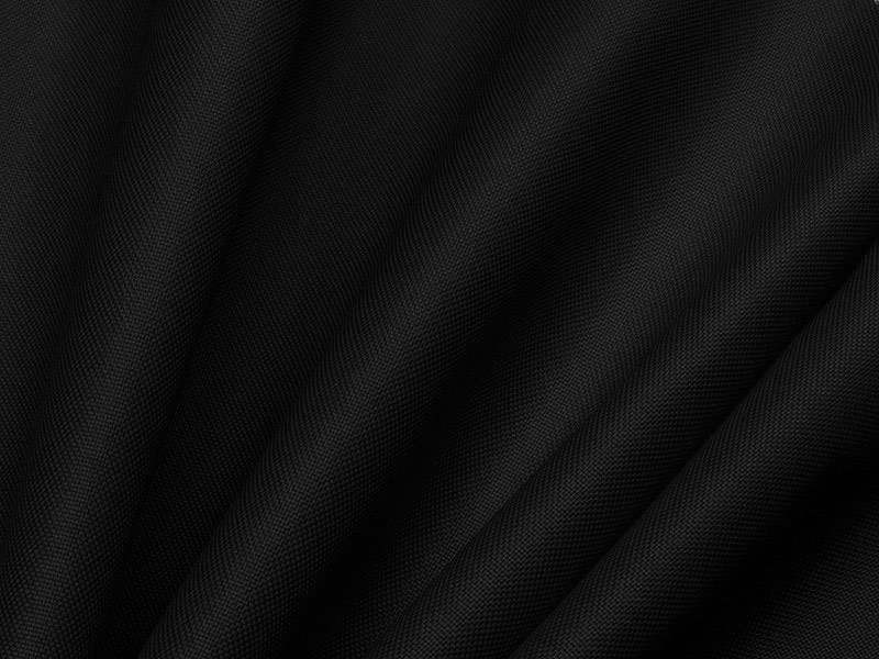 Polyester fabric Oxford 600d pu*2 waterproof (580) black 160 cm