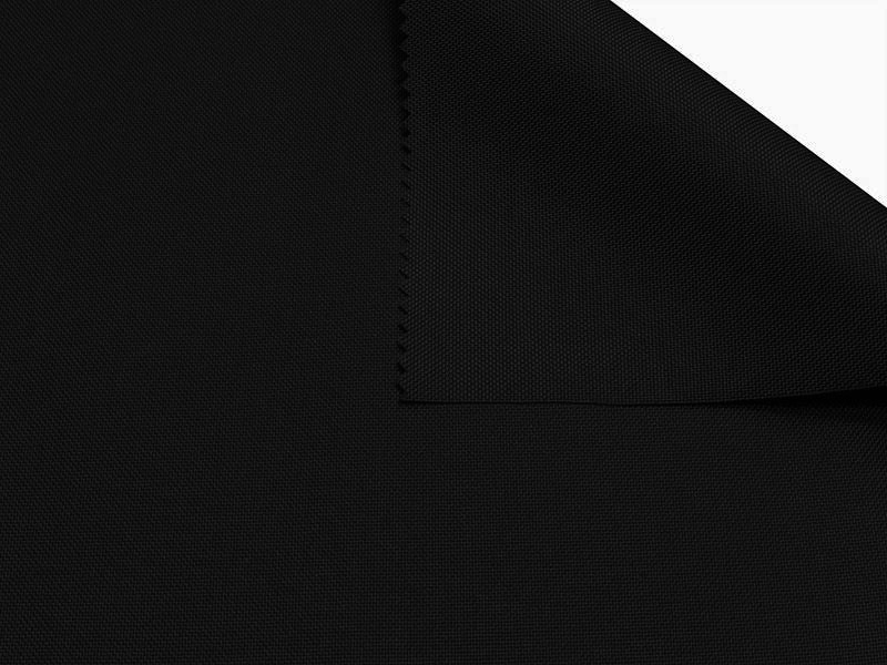 Polyester fabric Oxford 600d pu*2 waterproof (580) black 160 cm