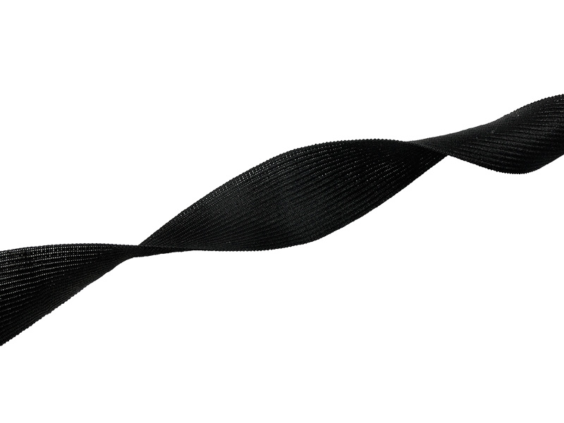 Gestricktes  Einfassband 30 mm Schwarz (580)