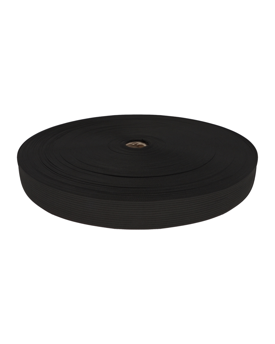 Gestricktes  Einfassband 30 mm Schwarz (580)
