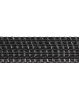 Taśma lamówka dziana soft 20 mm / 0,50 mm czarna (580)