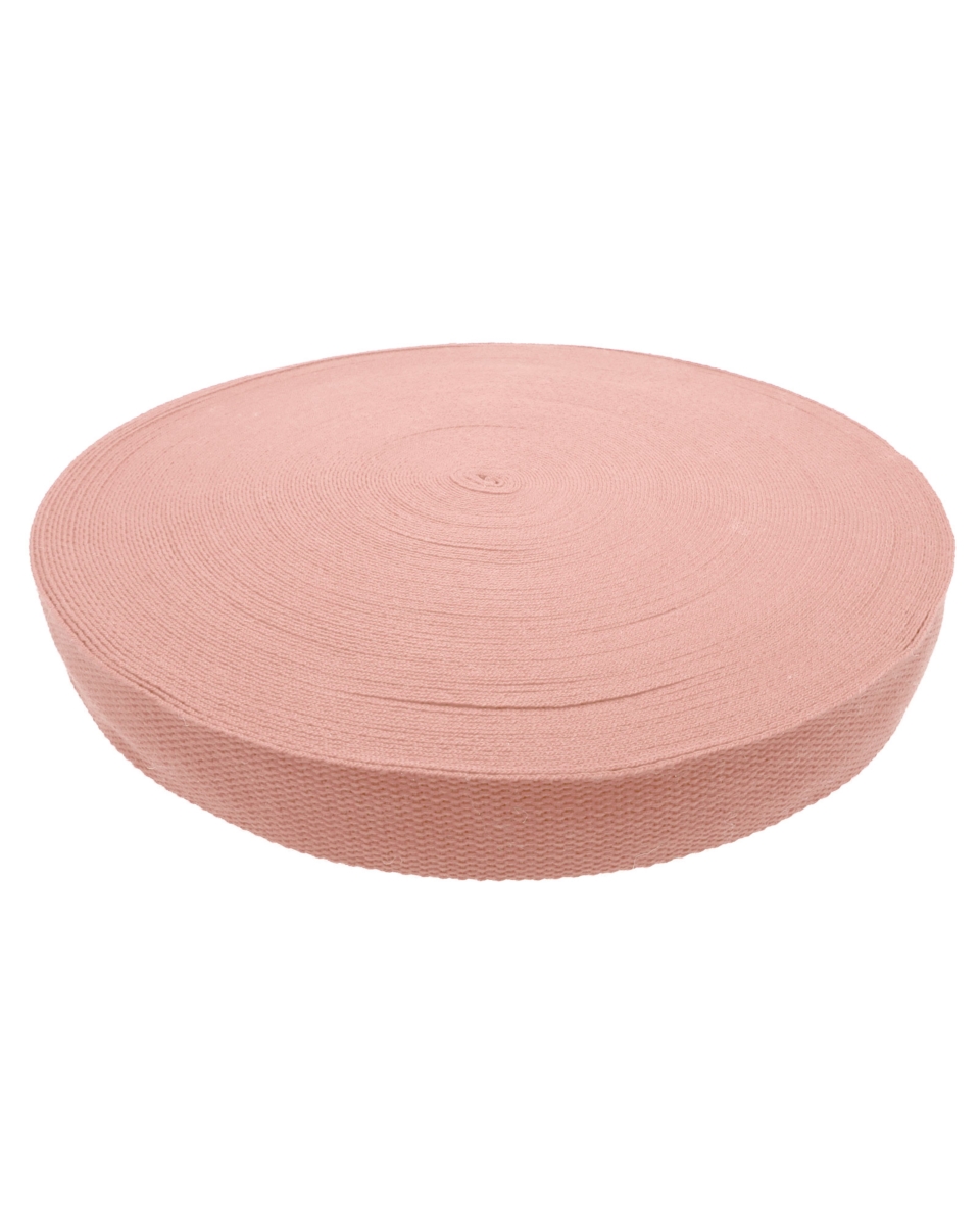 Polycotton popruh 1,4 mm světle růžová 811 pp 50 yd