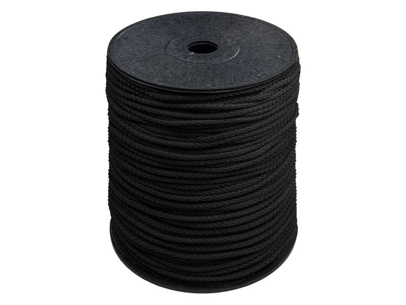 Sznurek poliestrowy 5,5 mm czarny (580) EU Sznurek poliestrowy 5,5 mm czarny (580) EU