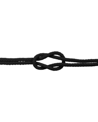 Sznurek poliestrowy  5,5 mm czarny (580) EU