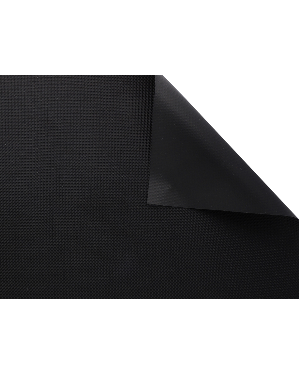 POLYESTER-STOFF 1680D   PVC-F REACH BESCHICHTET DOUBLE SCHWARZ  580  150 CM