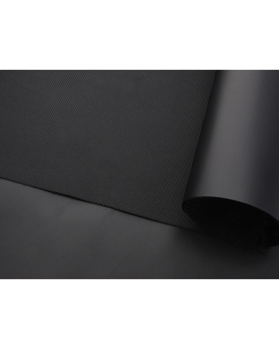 POLYESTER-STOFF 1680D   PVC-F REACH BESCHICHTET DOUBLE SCHWARZ  580  150 CM
