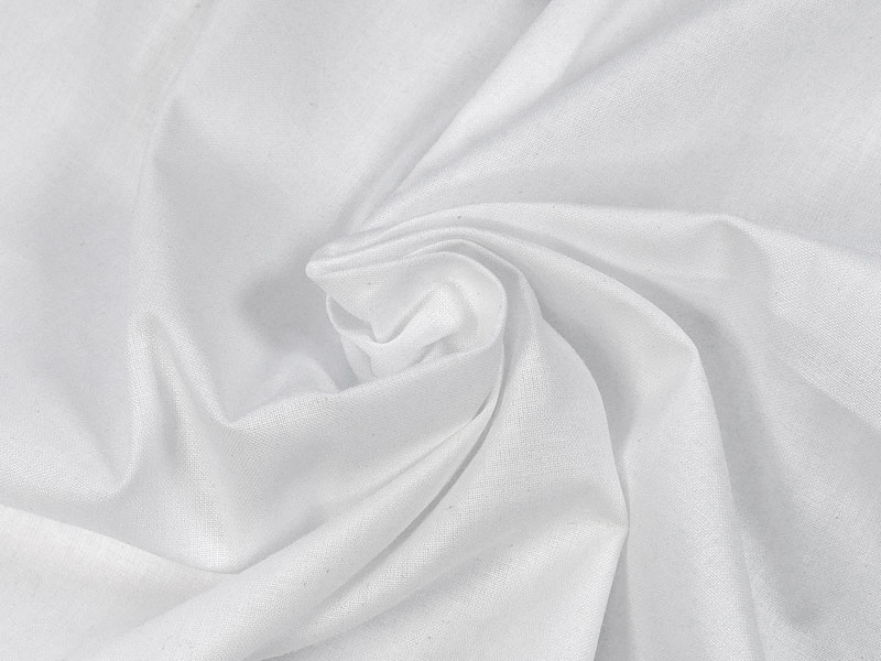 100 % COTTON FABRIC WHITE 140 CM  100MB