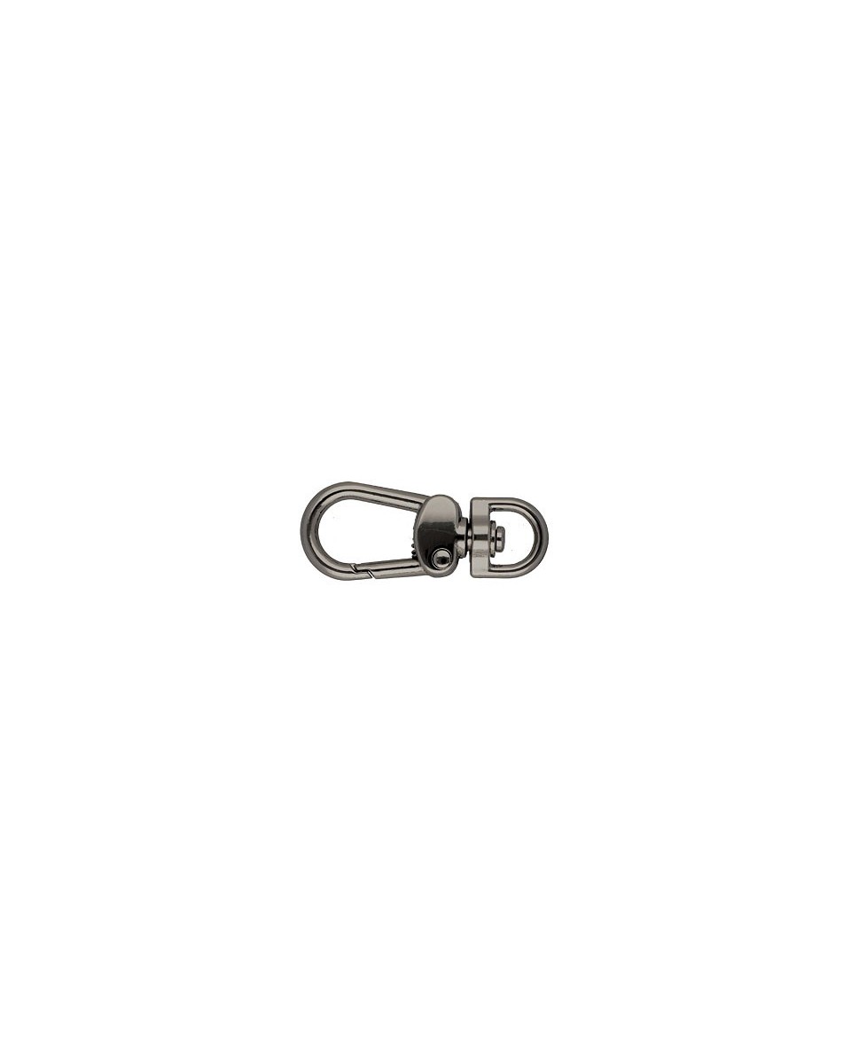Karabińczyk metalowy 9 mm 0333 nikiel czarny Karabińczyk metalowy 9 mm 0333 nikiel czarny