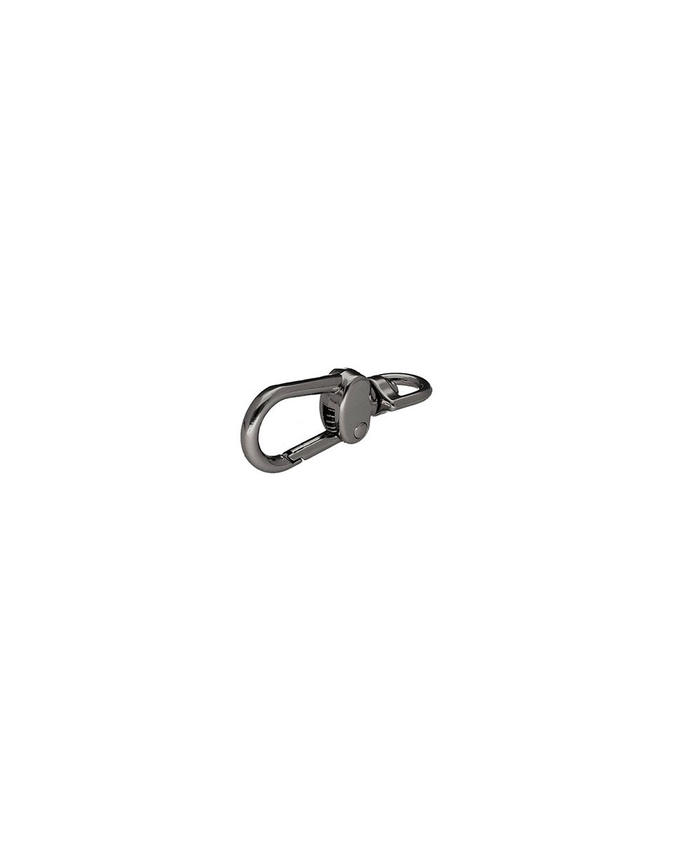 Karabińczyk metalowy 9 mm 0333 nikiel czarny Karabińczyk metalowy 9 mm 0333 nikiel czarny