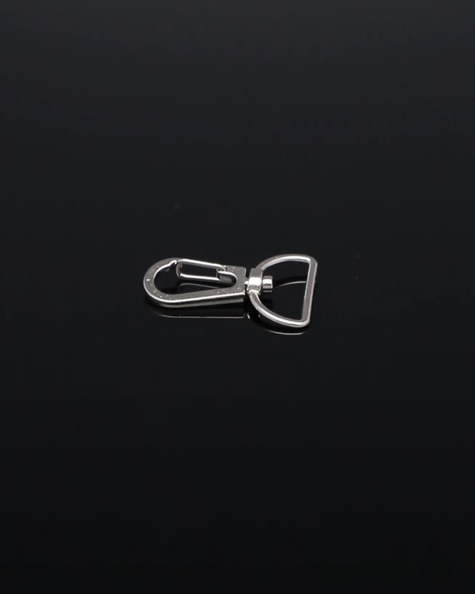 METAL SNAP HOOK 19 MM HIACYNT NICKEL 100  PCS