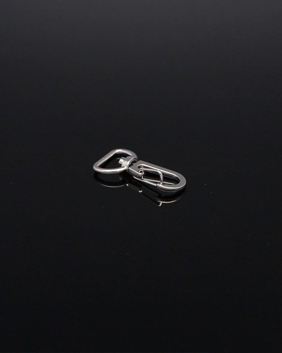 KARABINERHAKEN 13 MM HIACYNT  NICKEL  100    ST.