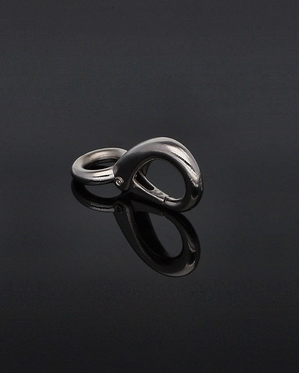KARABINERHAKEN 12 MM NICKEL 100  ST.