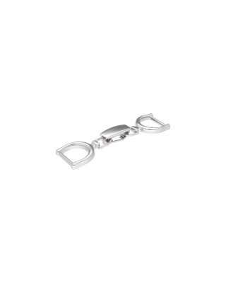 EXTRA SHINING METAL SNAP  HOOK 17 MM 0199 CYRYL GLOSSY NICKEL 1 PCS