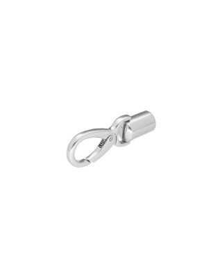 EXTRA SHINING METAL SNAP  HOOK 13 MM GERALD GLOSSY  NICKEL 1 PCS